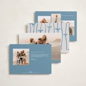 "Make me happy" - Holiday Cards in Sky by Pati Cascino - Back of Card Options