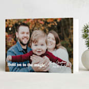 "Magical Season" - Holiday Cards in Snow by Annie Clark - Folded Card