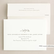 "Monogrammed" - Holiday Cards in Ivory by Meagan Christensen - FREE Recipient Addressing