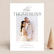 "Merry With Class" - Holiday Cards in Coal by Ashlee Townsend - Front