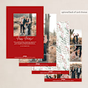 "Draped Garland" - Holiday Cards in Snow by Kaydi Bishop - Back of Card Options