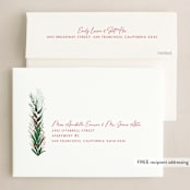 "Draped Garland" - Holiday Cards in Snow by Kaydi Bishop - FREE Recipient Addressing