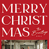 "Brimming" - Holiday Cards in Cherry by Snow and Ivy - Detail