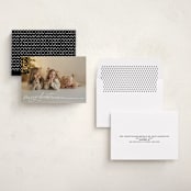 "Merry Christmas Script" - Holiday Cards in Snow by Kristen Magee - Assembled
