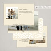 "delicate holiday script" - Holiday Cards in Cream by Baumbirdy - Back of Card Options