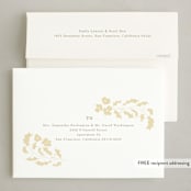 "delicate holiday script" - Holiday Cards in Cream by Baumbirdy - FREE Recipient Addressing