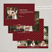 "Grand" - Holiday Cards in Snow by Lauren Chism - Back of Card Options