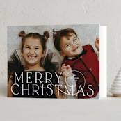 "Grand" - Holiday Cards in Snow by Lauren Chism - Folded Card