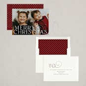 "Grand" - Holiday Cards in Snow by Lauren Chism - Assembled
