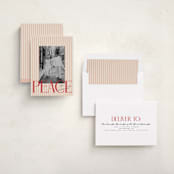 "pace" - Holiday Cards in Blush by Vera Lim - Assembled