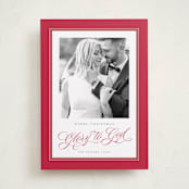 "Christmas Glory" - Holiday Cards in Ruby by Alston Foster - Front