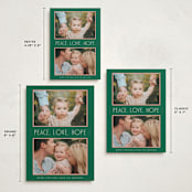 "Peaceful Pair" - Holiday Cards in Pine by Lindsay Megahed - Formats Available