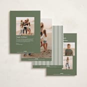 "Pinion" - Holiday Cards in Cedar by Wildfield Paper Co - Back of Card Options