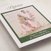 "Blessed Peace" - Holiday Cards in Petal by Lottie Aldarwish - Detail