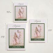 "Blessed Peace" - Holiday Cards in Petal by Lottie Aldarwish - Formats Available