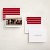 "simple joy" - Holiday Cards in Berry by Stacey Meacham - Assembled