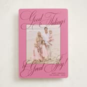 "Praline" - Holiday Cards in Gumdrop by Megan Davis - Front