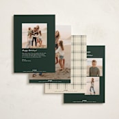 "Perfectly Framed" - Holiday Cards in Pine by Annie Clark - Back of Card Options