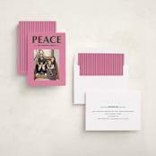 "Big Peace" - Holiday Cards in Candy by Baumbirdy - Assembled