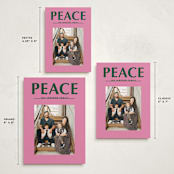 "Big Peace" - Holiday Cards in Candy by Baumbirdy - Formats Available