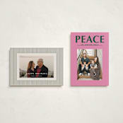 "Big Peace" - Holiday Cards in Candy by Baumbirdy - Photo Orientation Options
