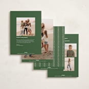 "Classic Oval Frame" - Holiday Cards in Champagne by Claire - Back of Card Options