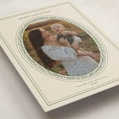 "Classic Oval Frame" - Holiday Cards in Champagne by Claire - Detail
