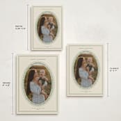 "Classic Oval Frame" - Holiday Cards in Champagne by Claire - Formats Available