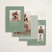 "Merry Striped Frame" - Holiday Cards in Holly Jolly by Alston Foster - Back of Card Options
