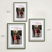 "Merry Striped Frame" - Holiday Cards in Holly Jolly by Alston Foster - Formats Available