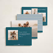 "Favorite Frame" - Holiday Cards in Blue Spruce by Alston Foster - Back of Card Options