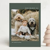 "Simple Greeting" - Holiday Cards in Fir by Ashley Iwafuchi - Front