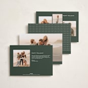 "Pure joy" - Holiday Cards in Pine by Michelle Taylor - Back of Card Options
