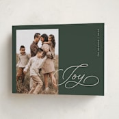 "Pure joy" - Holiday Cards in Pine by Michelle Taylor - Folded Card