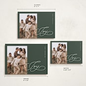 "Pure joy" - Holiday Cards in Pine by Michelle Taylor - Formats Available