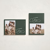 "Pure joy" - Holiday Cards in Pine by Michelle Taylor - Photo Orientation Options