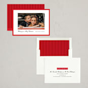 "Kennedy" - Holiday Cards in Poinsettia by Amy Kross - Assembled