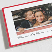 "Kennedy" - Holiday Cards in Poinsettia by Amy Kross - Detail