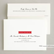 "Kennedy" - Holiday Cards in Poinsettia by Amy Kross - FREE Recipient Addressing