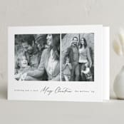 "Landscape" - Holiday Cards in Snow by Kelly Schmidt - Folded Card