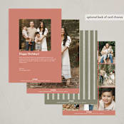"Pine + Berries" - Holiday Cards in Sugar Plum by Wildfield Paper Co - Back of Card Options