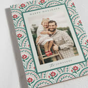 "Tapestry Holiday" - Holiday Cards in Emerald by Chris Griffith - Detail