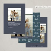 "Ribbonly Frame" - Holiday Cards in Juniper by Itsy Belle Studio - Back of Card Options