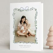 "Ribbonly Frame" - Holiday Cards in Juniper by Itsy Belle Studio - Folded Card
