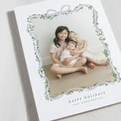 "Ribbonly Frame" - Holiday Cards in Juniper by Itsy Belle Studio - Detail