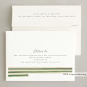 "Vintage Stripes" - Holiday Cards in Evergreen by Teju Reval - FREE Recipient Addressing