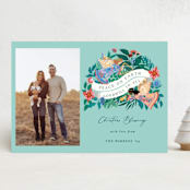 "Season Blessings" - Holiday Cards in Lake by Elly - Front