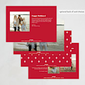 "1a" - Holiday Cards in Cardinal by Melanie Kosuge - Back of Card Options