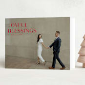 "1a" - Holiday Cards in Cardinal by Melanie Kosuge - Folded Card