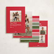 "Stacked" - Holiday Cards in Gumdrop by Olivia Williams - Back of Card Options